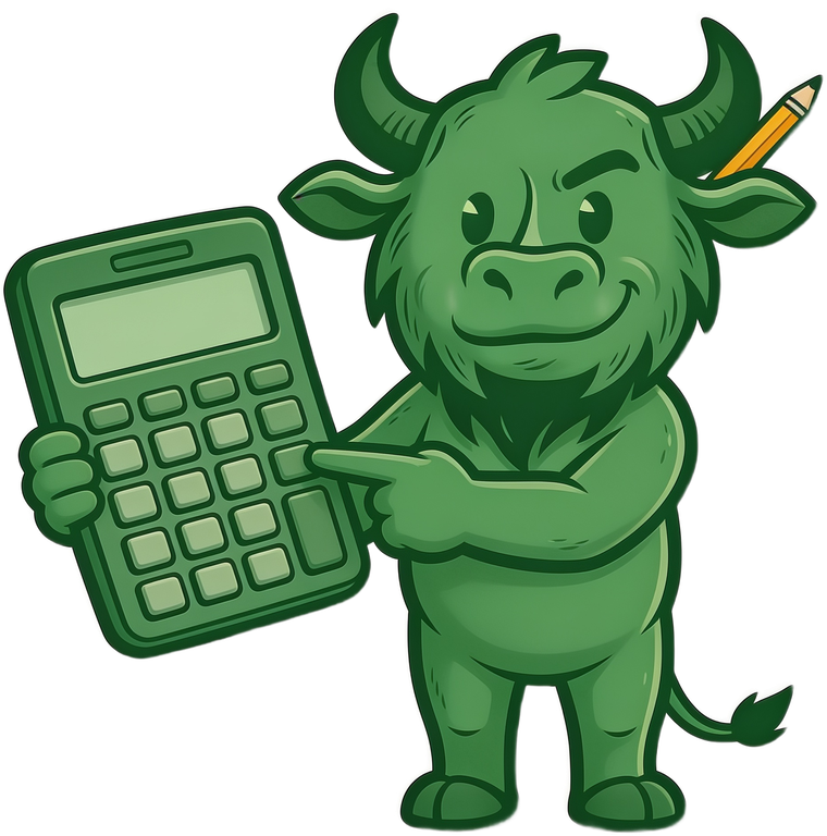 Buff sacando cuentas con una calculadora