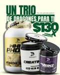WheyPhorm (2lb) + Creatina Saborizada DragonPharma (306g) + Mr.Veinz (380g)