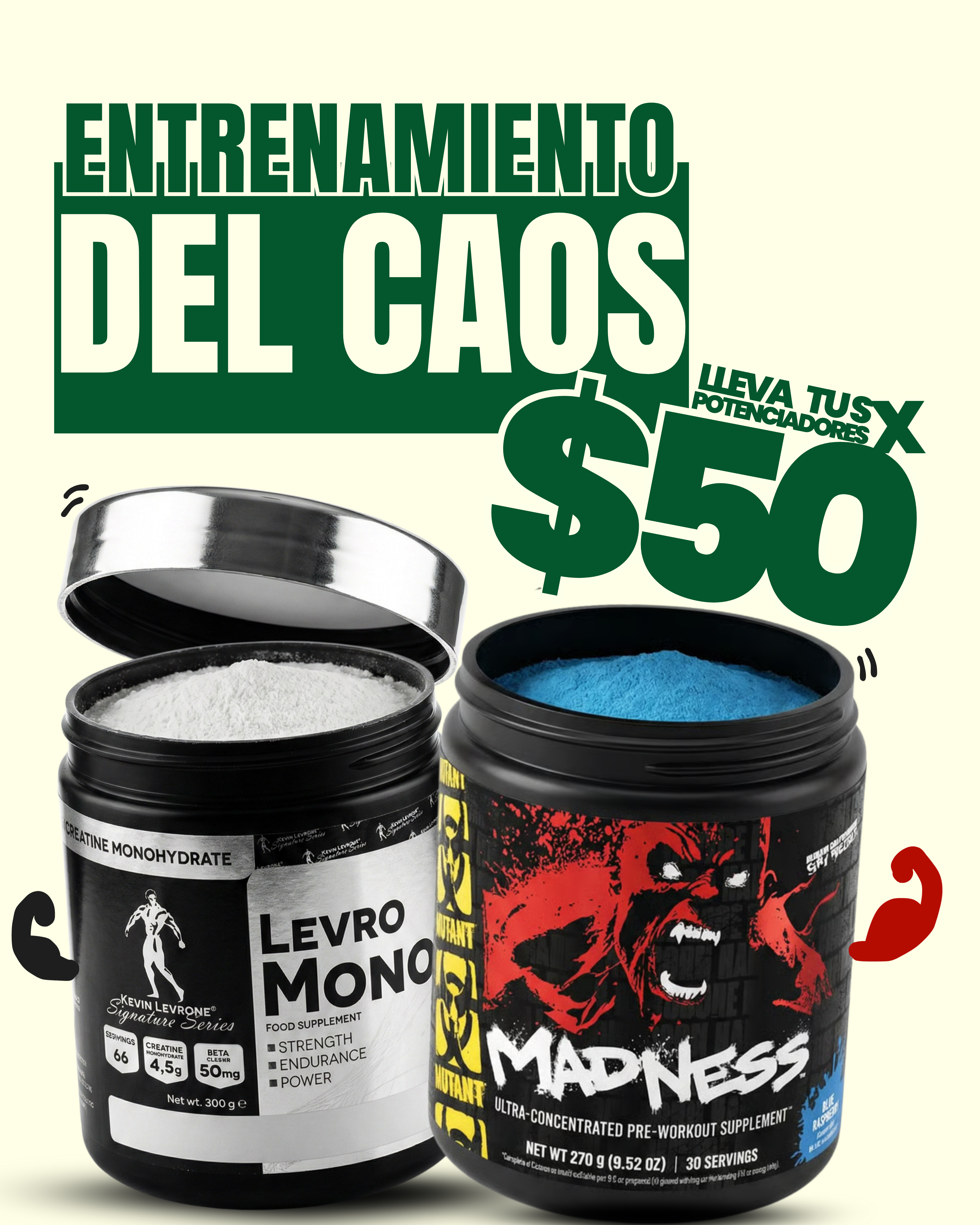 Mutant Madness (270g) + LevroMono (300g)