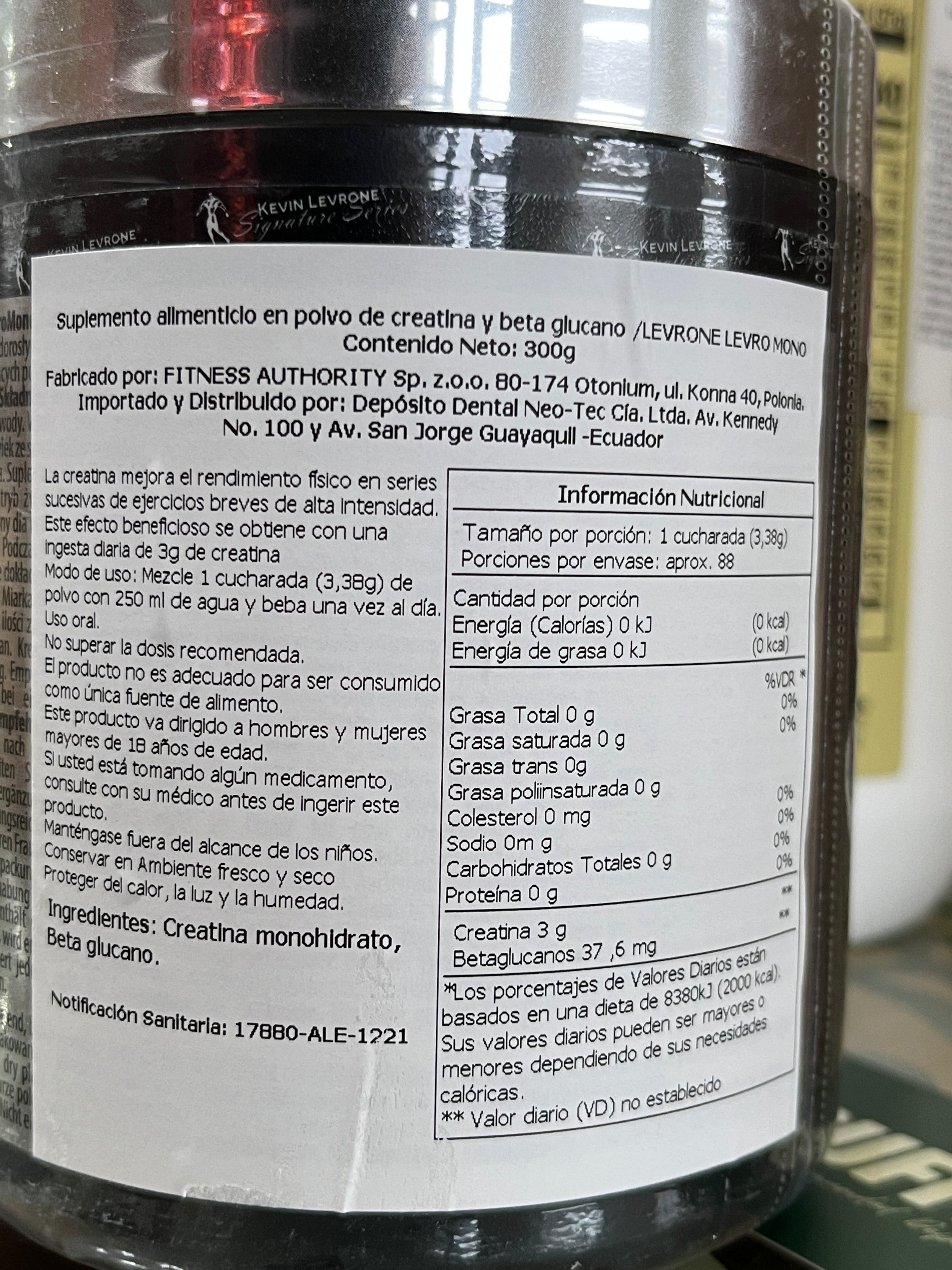 Creatina Kevin Levrone Levro Mono (300g)