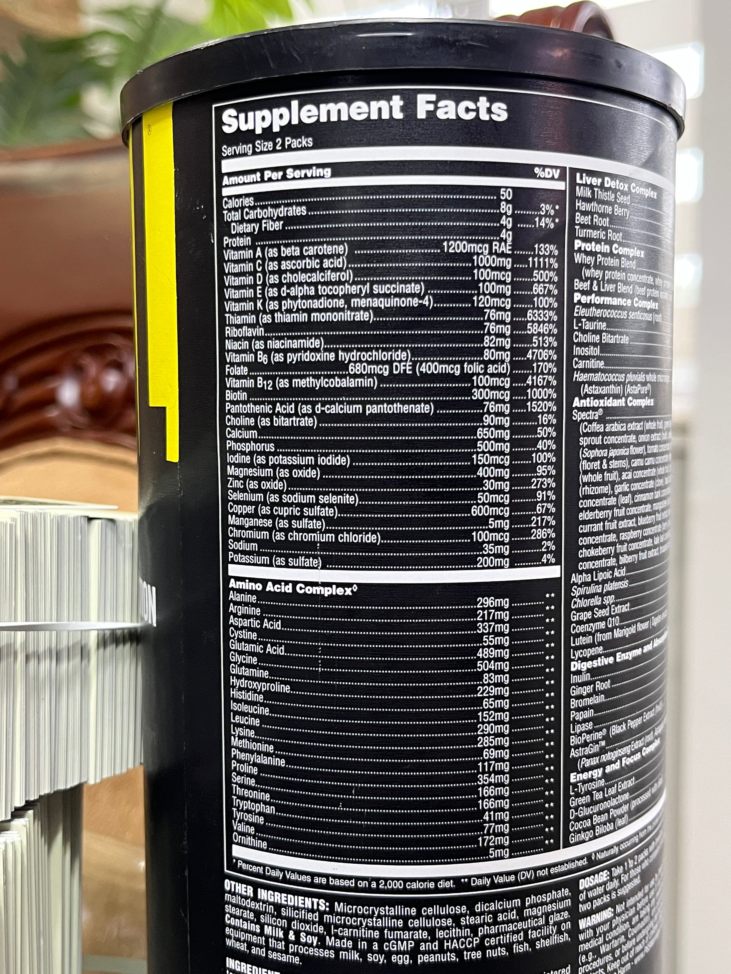 Animal Pak (44 Paks)