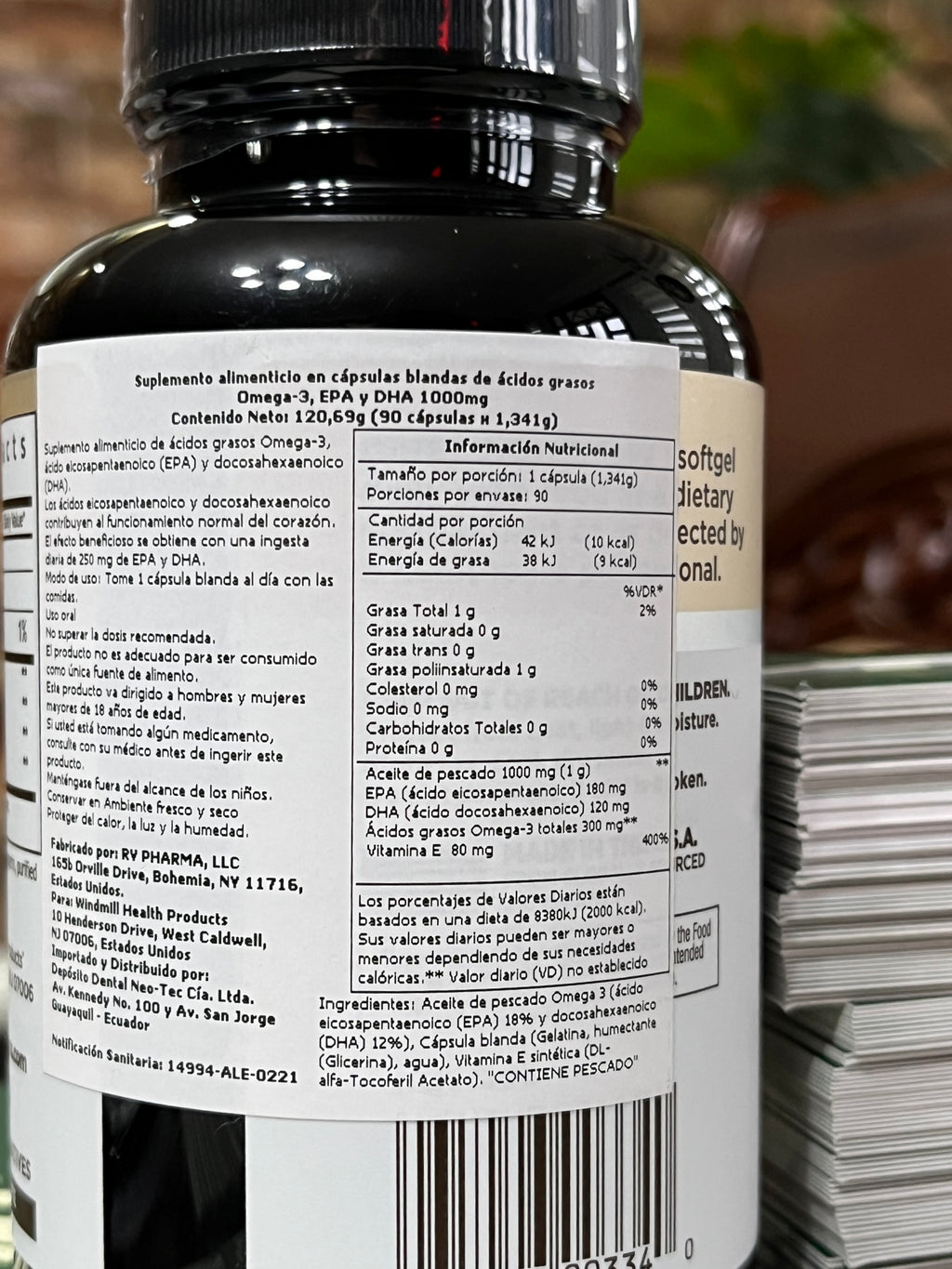 Omega 3 Windmill (90 cápsulas)