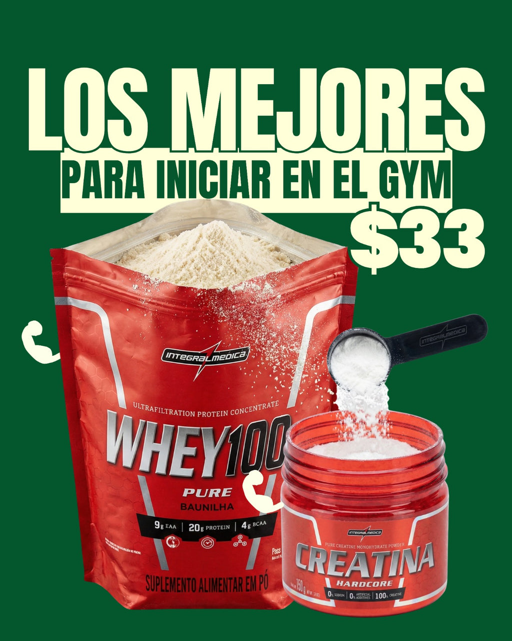 NutriWhey (900g) + Creatina Hardcore (150g)